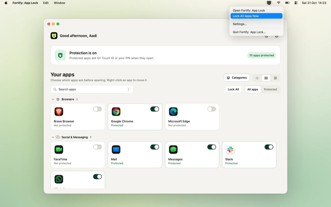 Fortify: App Lock screenshot 1