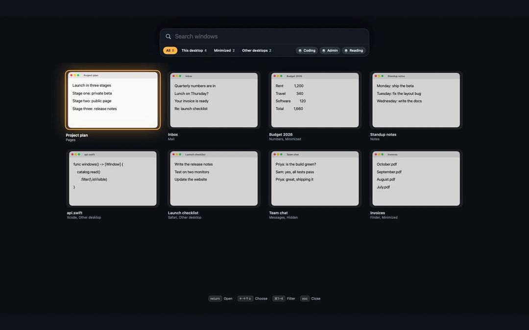Findow screenshot 1