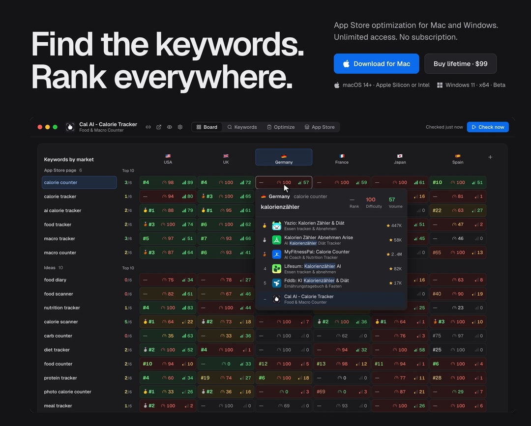 Wow Keywords screenshot 1