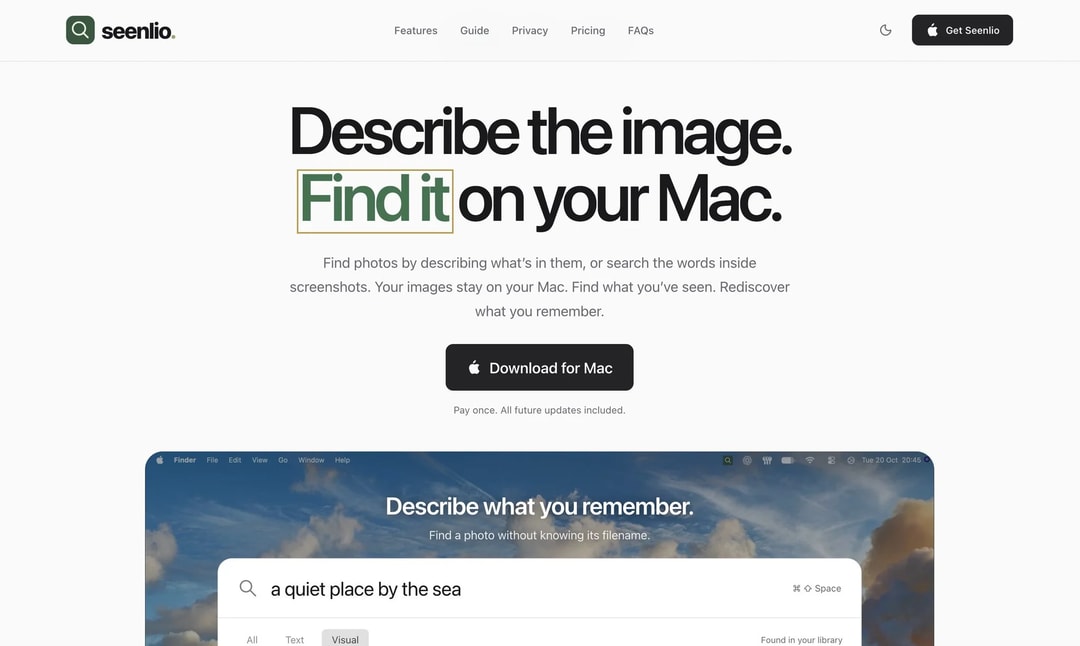 Seenlio screenshot 1